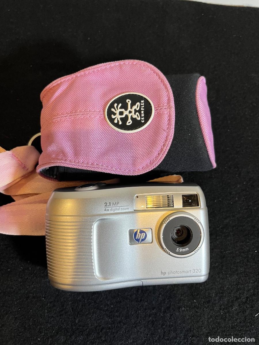 Photo camera: C&aacute;mara Digital HP Photosmart 320 Y2K 2002 Funda Crumpler Retro Vintage 2.1MP