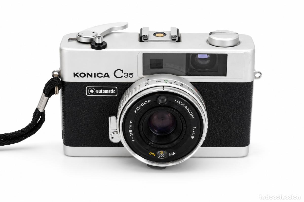 C&acirc;maras de fotos: C&aacute;mara compacta anal&oacute;gica cl&aacute;sica Konica C35