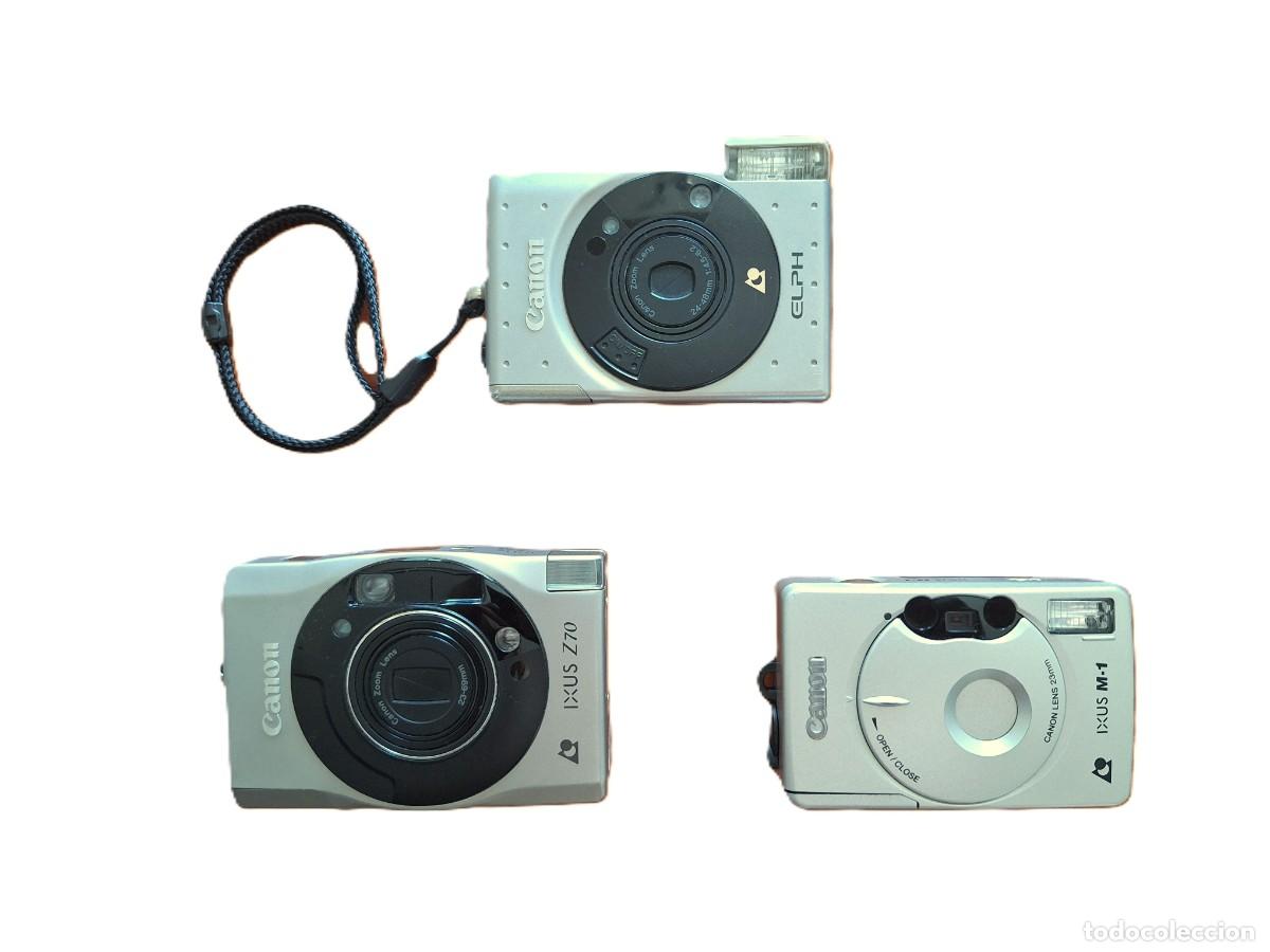 C&aacute;mara de fotos: Colecci&oacute;n de c&aacute;maras anal&oacute;gicas Canon en formato APS.