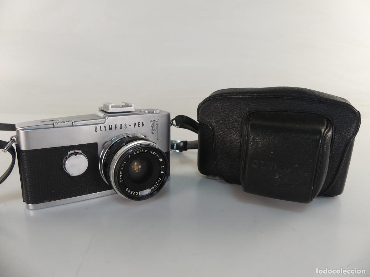 C&acirc;maras de fotos: CAMARA DE FOTOS MARCA OLYMPUS -PEN MADE IN JAPON CON FUNDA
