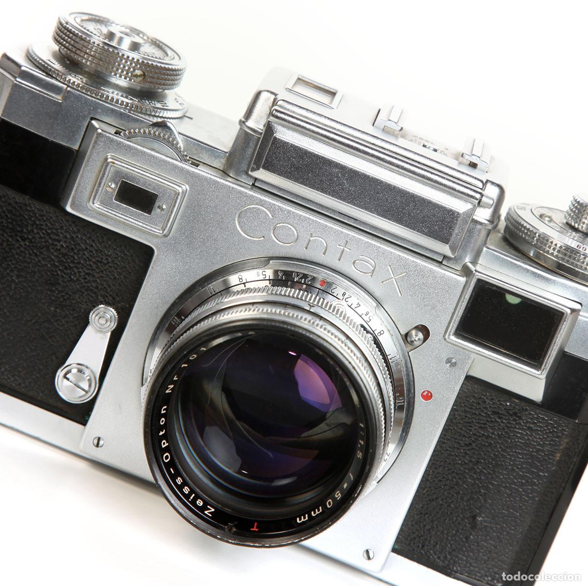 Fotokamera: ZEISS IKON CONTAX IIIA - OBJETIVO ZEISS-OPTON SONNAR 50MM F:1.5 T(roja) - BUENA CONDICI&Oacute;N - FUNCIONA