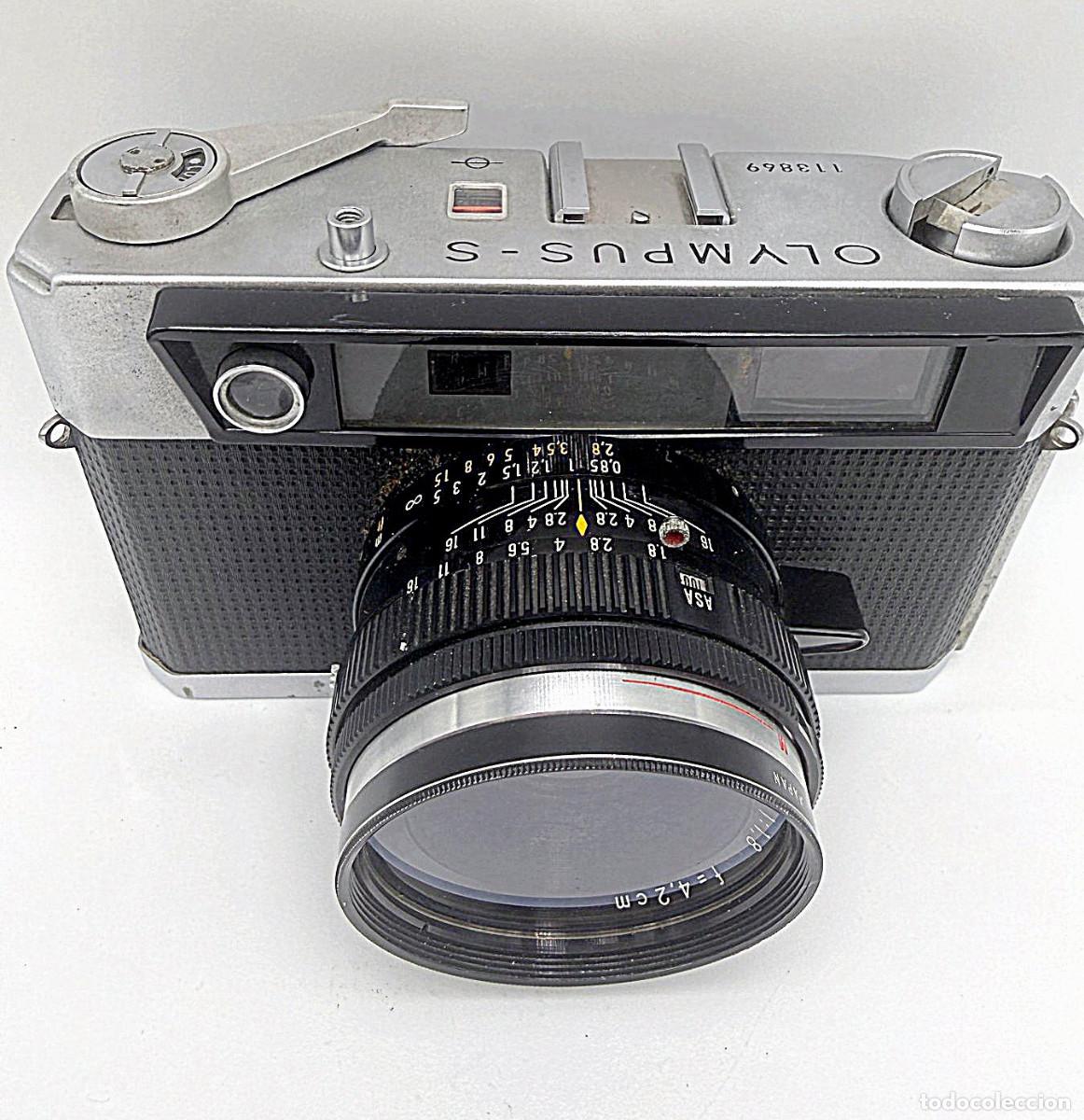 C&aacute;mara de fotos: Telem&eacute;trica 'OLYMPUS-S, &oacute;ptica fija G.Zuiko 4.2 cm 1:1.8, de SIETE ELEMENTOS!