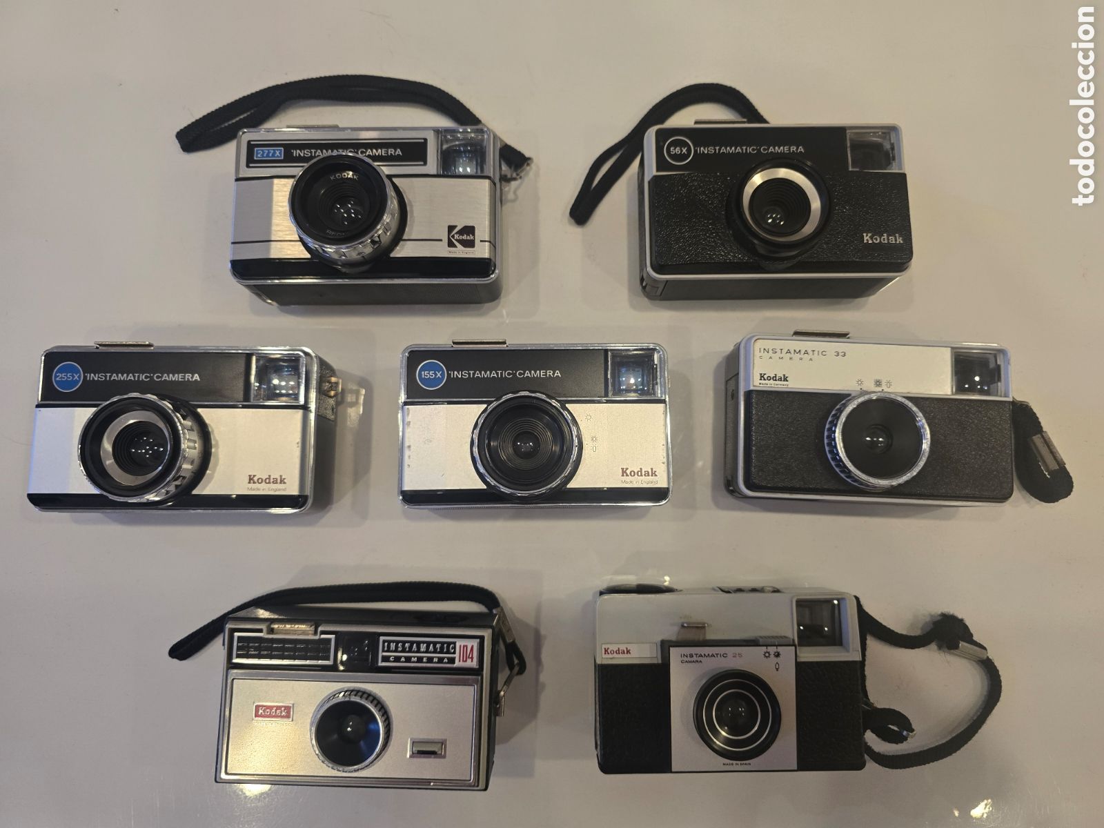 C&aacute;mara de fotos: LOTE 7 C&Aacute;MARAS KODAK INSTAMATIC VINTAGE &ndash; COLECCI&Oacute;N &ndash; 7 MODELOS DIFERENTES