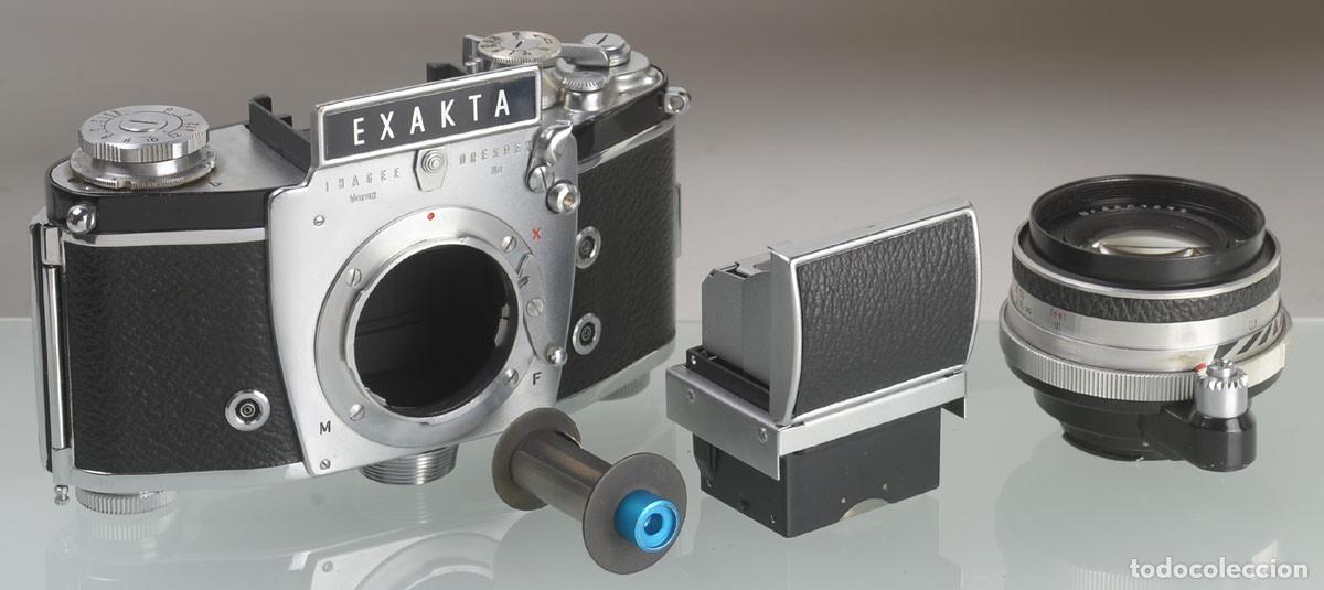C&acirc;maras de fotos: Exakta Varex IIa (3&ordf; versi&oacute;n, 2&ordm; mod., Alemania, 1960-1963) + objetivo Jena Pancolar 50/2 (1962)