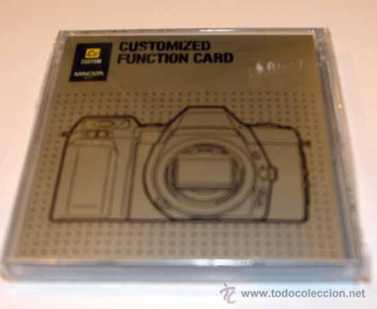 C&aacute;mara de fotos: Minolta customized function card. - Foto 1