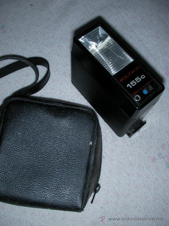 C&aacute;mara de fotos: ANTIGUO FLASH SOLTRON 155C COMPUTER AUTOMATIC - Foto 1