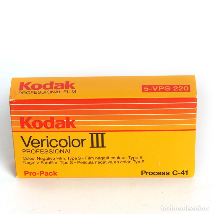 C&aacute;mara de fotos: KODAK VERICOLOR III 160 ISO - 220 -3 ROLLOS - CAD. 1993. - PRECINTADA