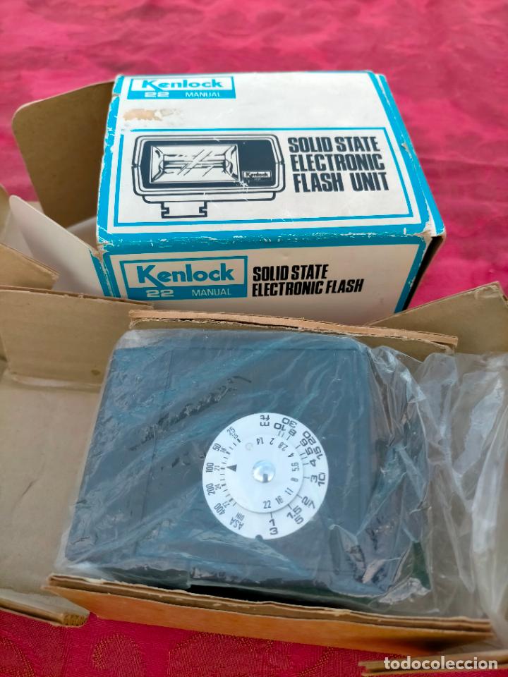 C&aacute;mara de fotos: Kenlock 22 manual solid state electronic flash unit con caja original - Foto 2