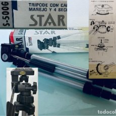Cámara de fotos: TRIPODE FOTOGRAFIA VIDEO -STAR 500G EN CAJA-4 TRAMOS-ALUMINIO CON ZAPATA - STAR 500 G