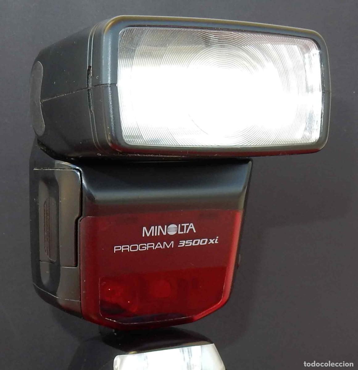 C&aacute;mara de fotos: Flash MINOLTA Program 3500 AF Xi - funciona - funda - Foto 1