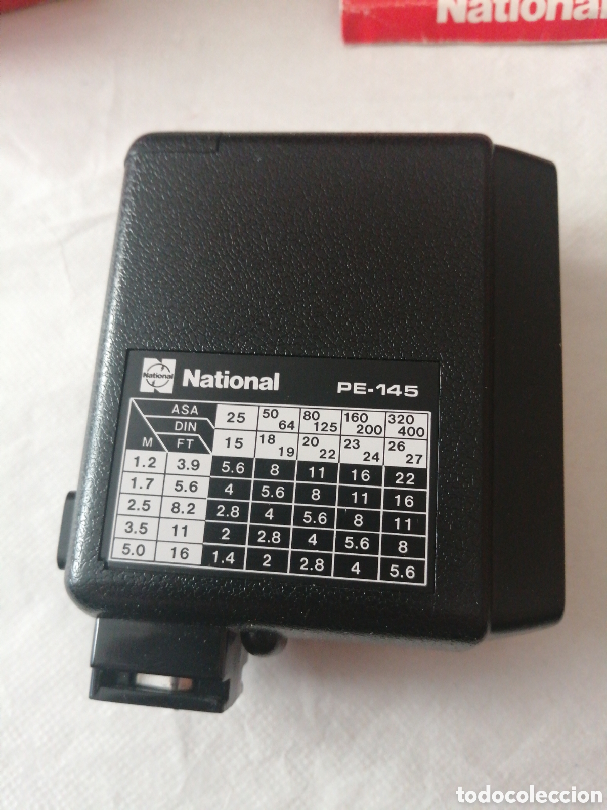 C&aacute;mara de fotos: National PE-145. Electronic flash unit. Funciona. - Foto 2