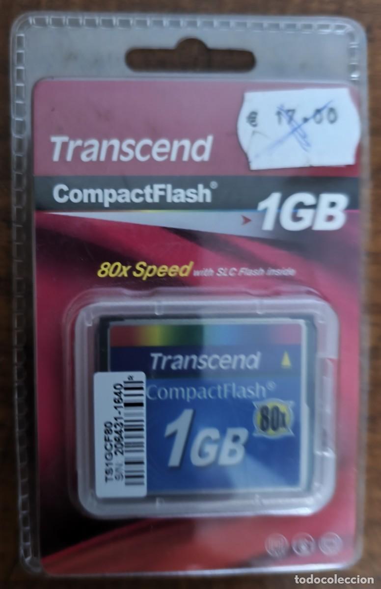 C&aacute;mara de fotos: TRANSCEND -- COMPACTFLASH 1 GB --SPEDD 80X WHITH SLC FLASH INSIDE - Foto 1