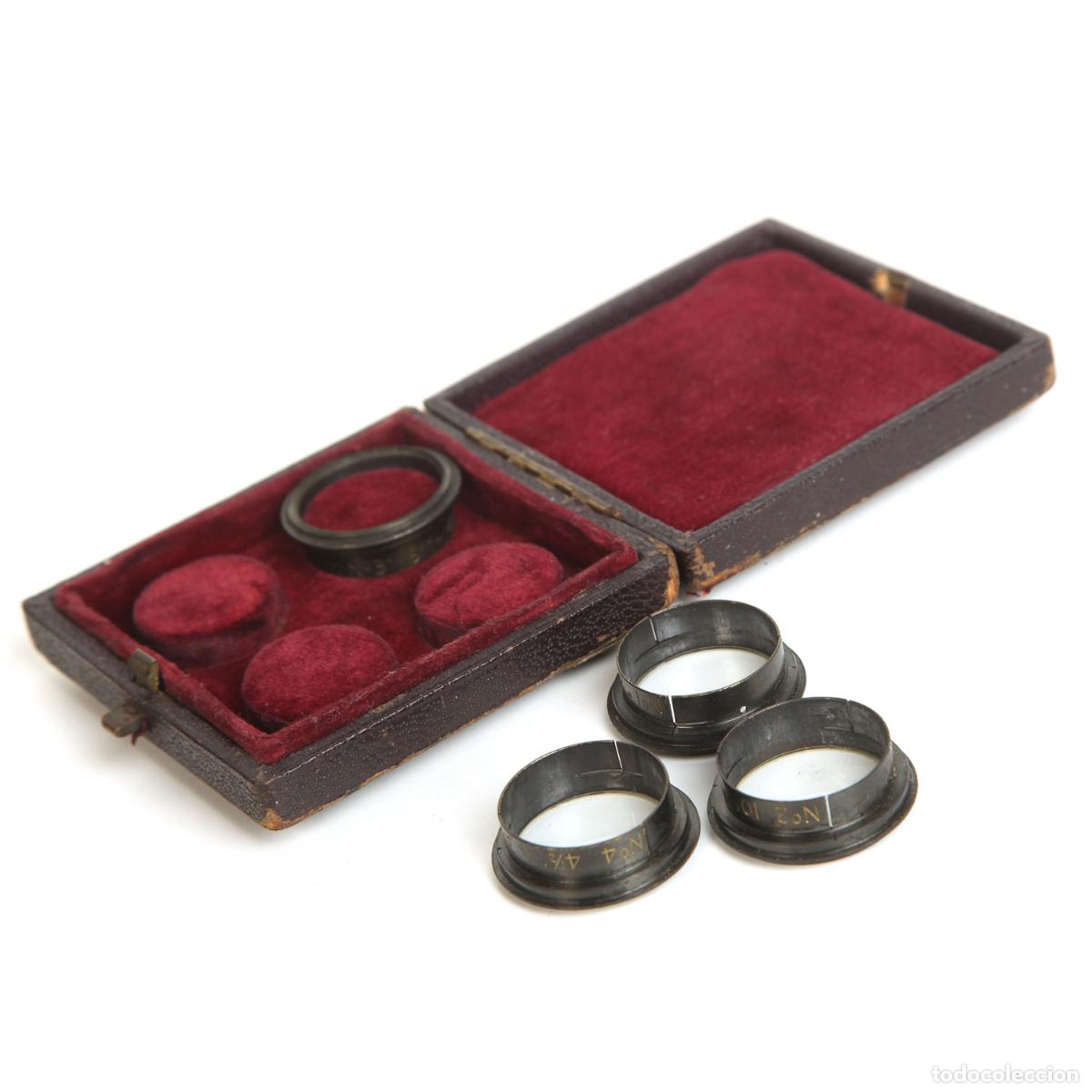 C&aacute;mara de fotos: R&J BECK LTD - CAJA CON 4 LENTES DE APROXIMACI&Oacute;N DE 20MM DE DI&Aacute;METRO A PRESI&Oacute;N - 1915