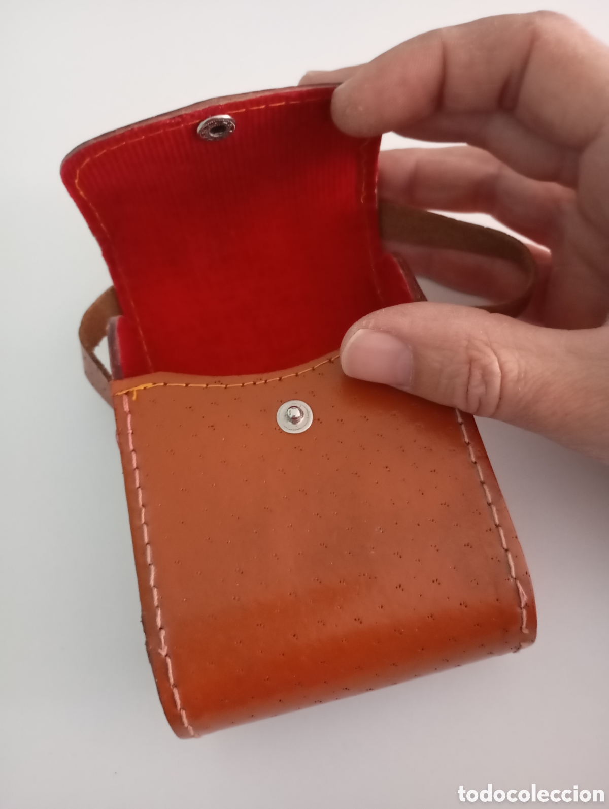 Fotocamere: Estuche Vintage Cuero C&aacute;mara Fotografica Equipo &Oacute;ptico Lentes Visor u otros 118x85x46mm