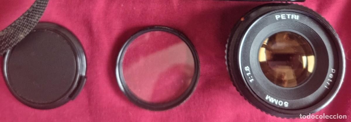 C&aacute;mara de fotos: Objetivo Petri 50 mm f/1.8 y Filtro skylight