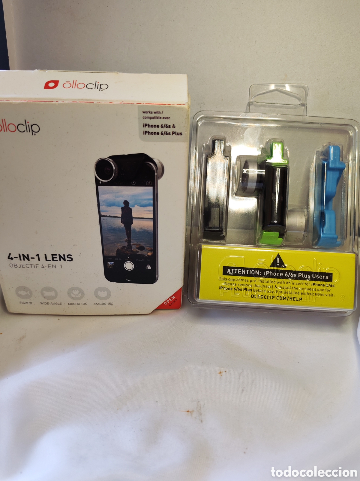 C&aacute;mara de fotos: Kit de lentes Olloclip 4-IN. iPhone 6/6plus. Nuevo sin uso