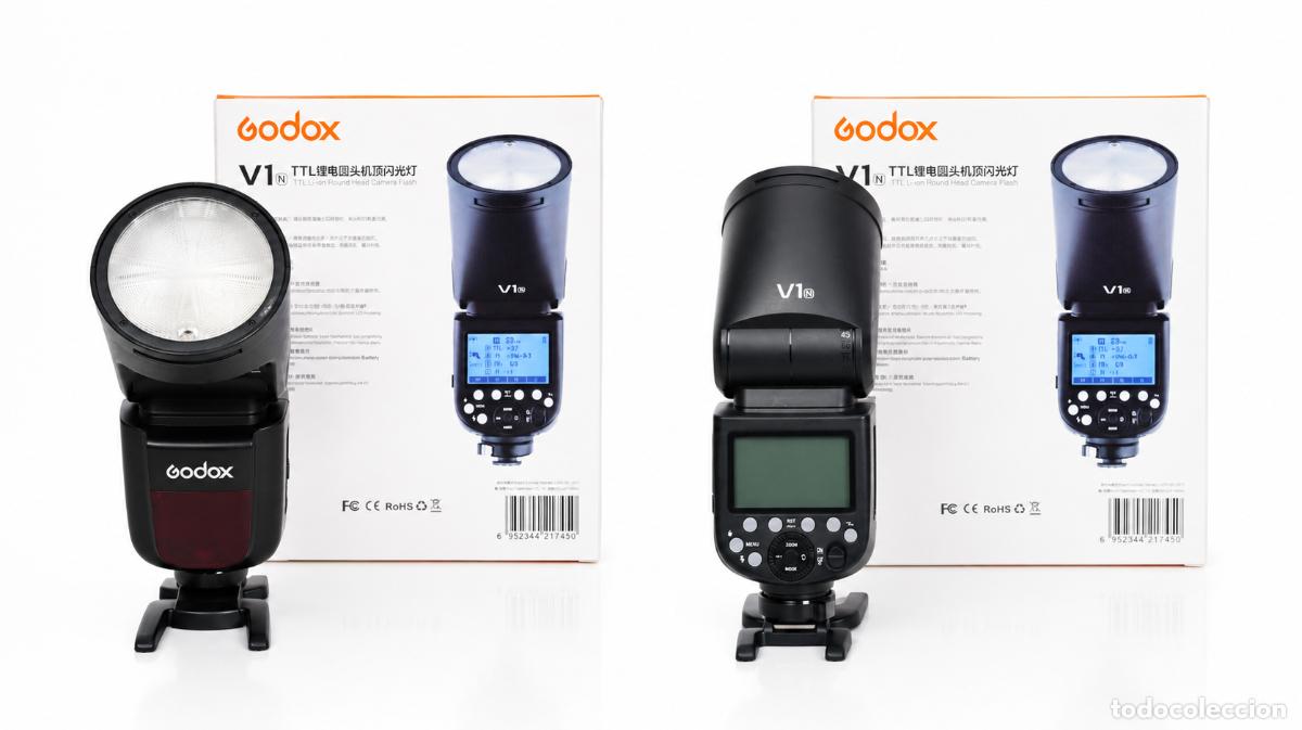 C&aacute;mara de fotos: Godox V1-N para Nikon Flash TTL HSS