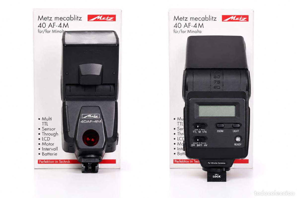 C&aacute;mara de fotos: Flash Metz Mecablitz 40 AF-4M para c&aacute;maras Minolta