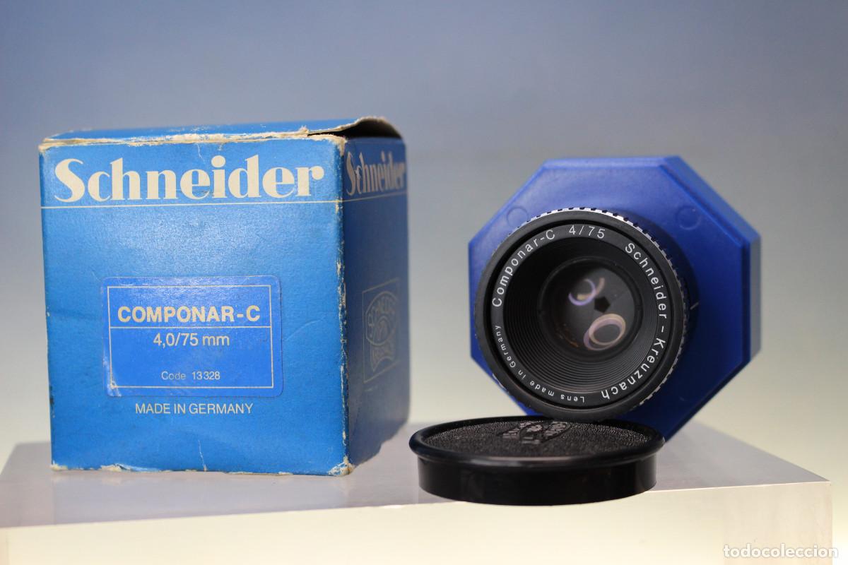 C&aacute;mara de fotos: Objetivo vintage, lente de ampliaci&oacute;n. Schneider - Kreuznach Componar-C 75 mm f:4.