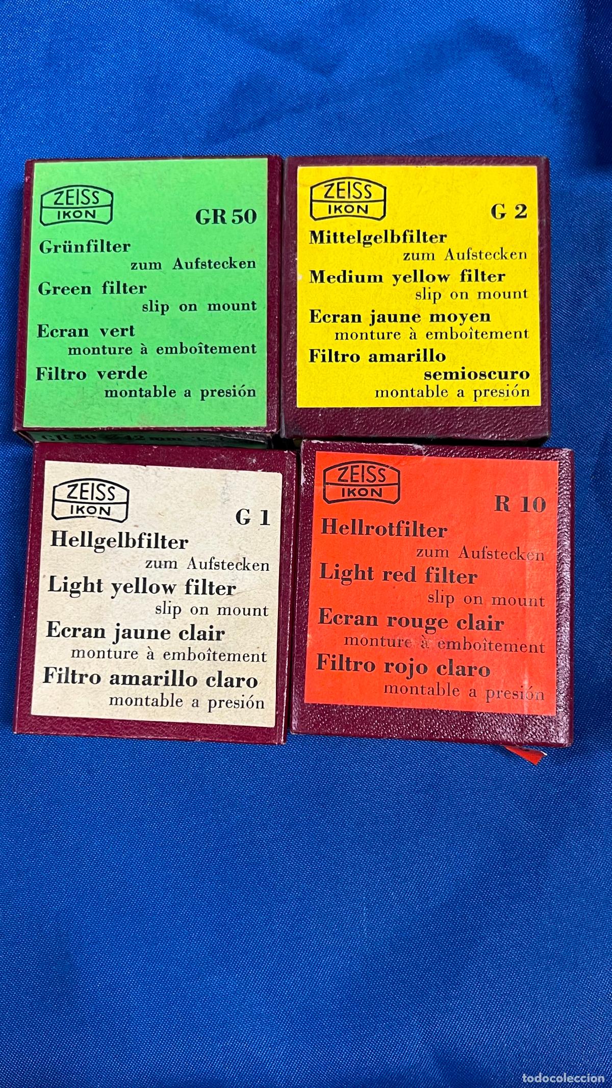 C&aacute;mara de fotos: lote de filtros zeiss ikon en sus cajsa originales - made in germany camara fotos