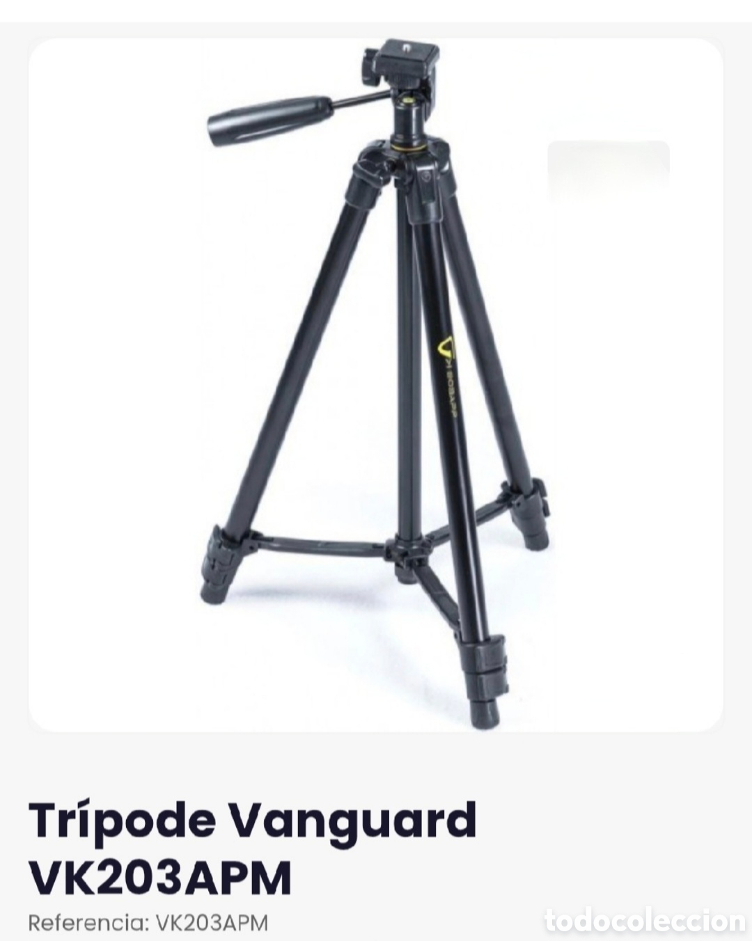 C&aacute;mara de fotos: Tr&iacute;pode Vanguard VK 203APM, nuevo, con funda de transporte