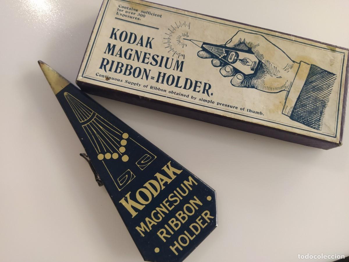 C&aacute;mara de fotos: KODAK MAGNESIUM RIBBON HOLDER - OBJETO FOTOGRAFIA DE CHAPA ANTIGUA -VER FOTOS