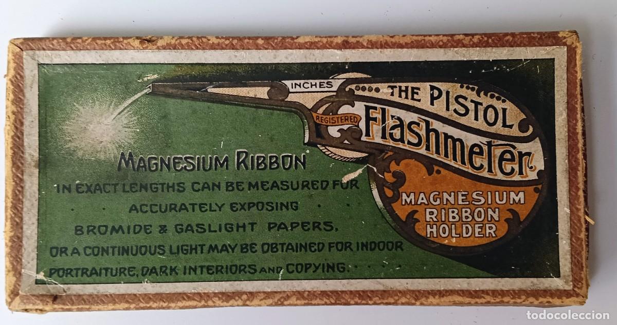 Fotocamere: THE PISTOL FLASHMETER DISPENSADOR DE MAGNESIO CON SU CAJA ORIGINAL