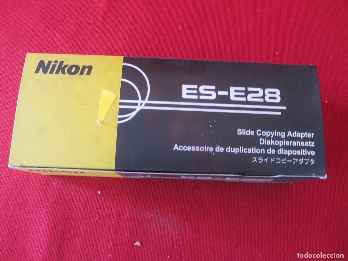 C&aacute;mara de fotos: NIKON ES-E28 SLIDE COPYING ADAPTER. ADAPTADOR PARA COPIAR DIAPOSITIVAS. NUEVO. SIN USO
