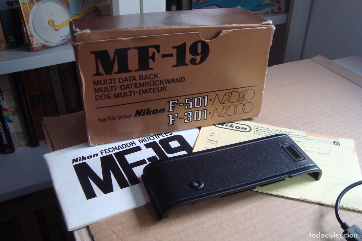 C&acirc;maras de fotos: ANTIGUO FECHADOR MULTI DATA BACK MF-19 CAMARA FOTOGRAFICA NIKON F-501 FE-301 N2020 JAPAN