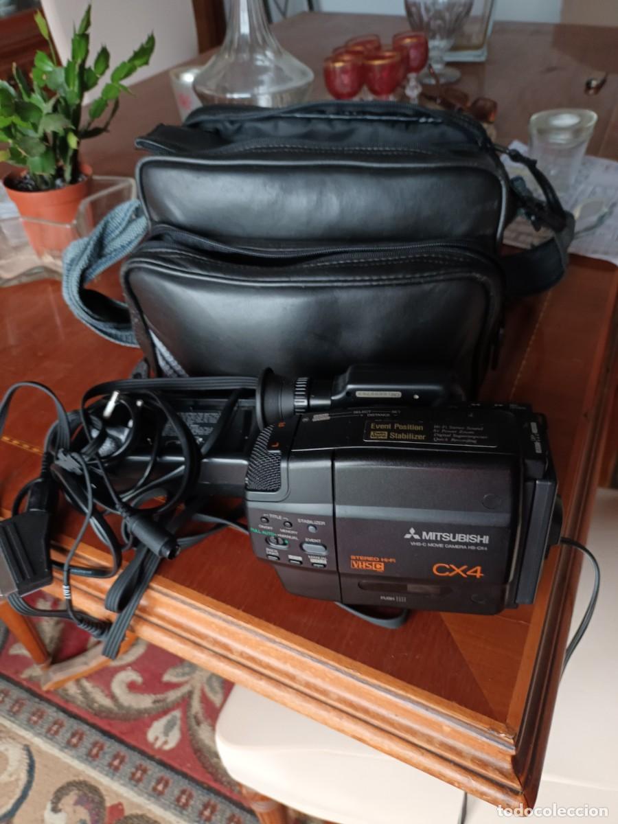Photo camera: VINTAGE C&Aacute;MARA DE V&Iacute;DEO VHS MITSUBISHI HS CX4 EN FUNDA Y CON CINTA NUEVA M&Aacute;S ACCESORIOS.