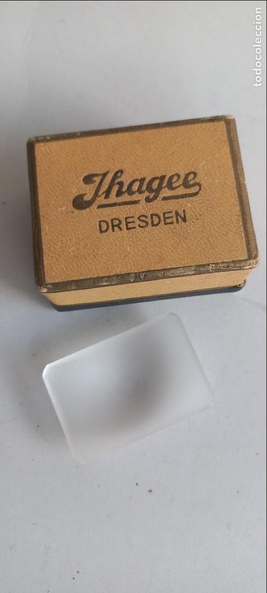 C&aacute;mara de fotos: Pantalla o lente de enfoque para c&aacute;mara. Marca IHAGEE. Dresden. Alemania. En su caja original.