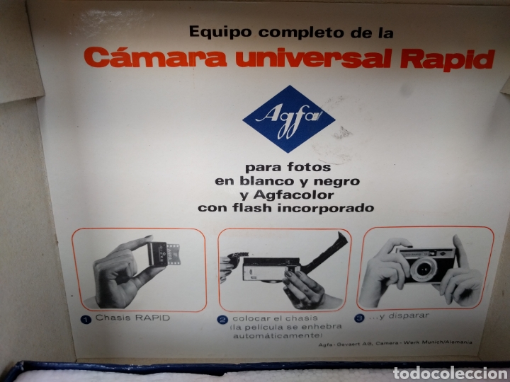 C&aacute;mara de fotos: CAMARA UNIVERSAL RAPID AGFA - EN SU CAJA ORIGINAL - Foto 4
