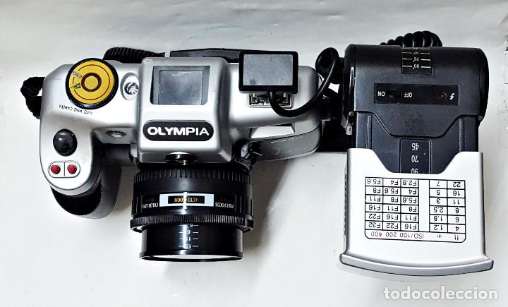 Cámara de fotos: Camara de fotos OLYMPIA MOTOR DRIVE, con Flash telescopico y funda. - Foto 3 - 311626023