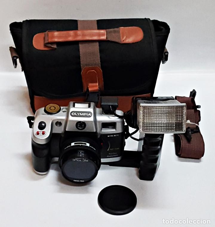 Cámara de fotos: Camara de fotos OLYMPIA MOTOR DRIVE, con Flash telescopico y funda. - Foto 4 - 311626023