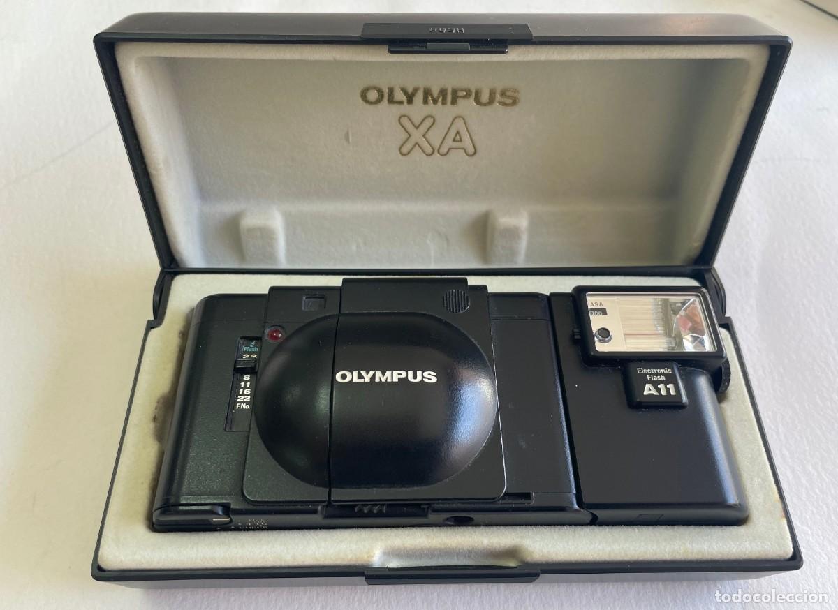 Fotocamere: Olympus XA, C&aacute;mara electr&oacute;nica de pel&iacute;cula. Fant&aacute;stica c&aacute;mara tel&eacute;metro s&uacute;per compacta