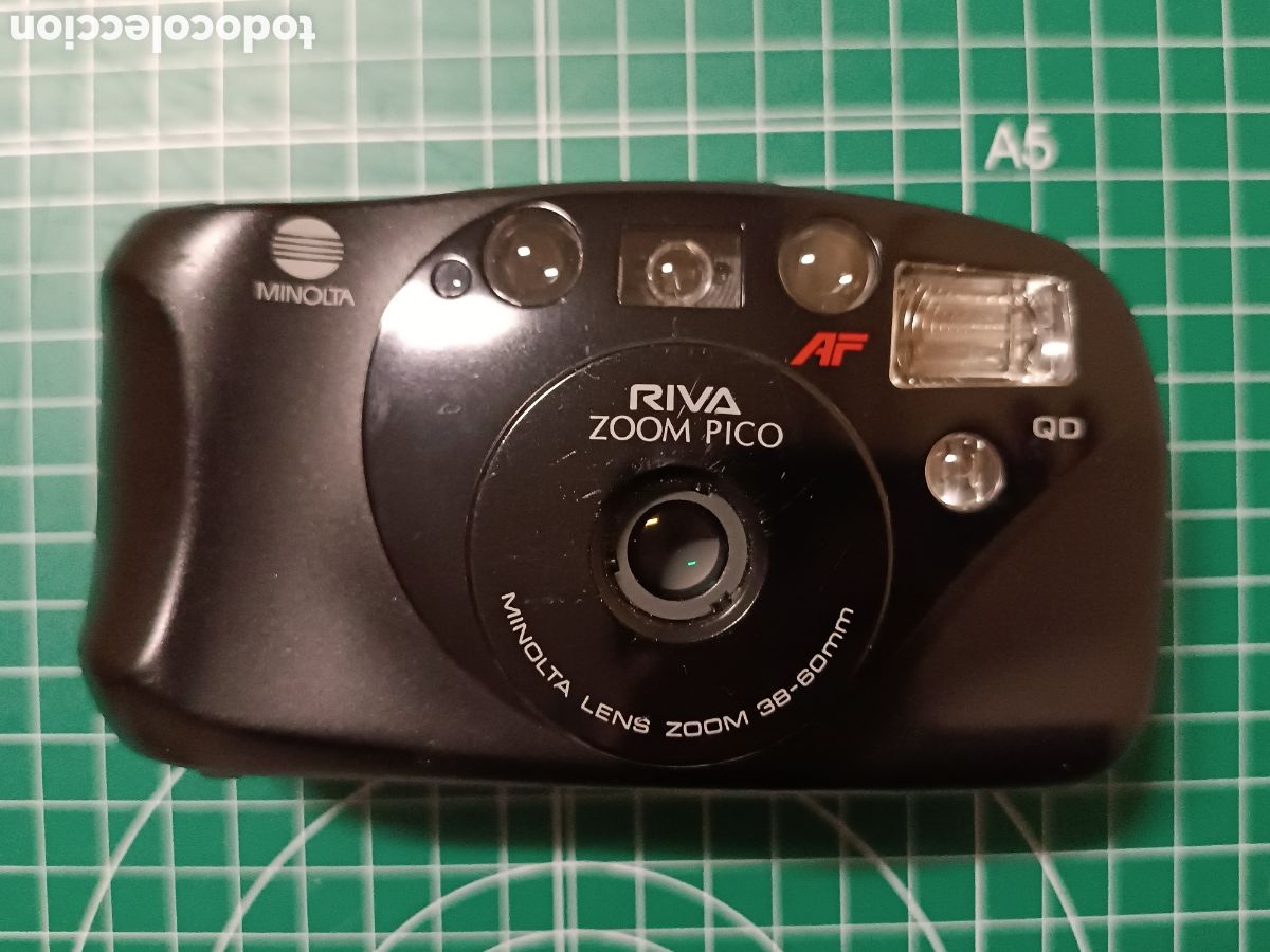 C&aacute;mara de fotos: C&aacute;mara MINOLTA RIVA Zoom Pico - anal&oacute;gica, de carrete, sin probar -