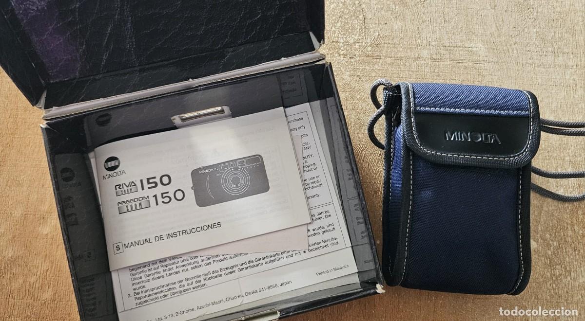 C&aacute;mara de fotos: C&aacute;mara Anal&oacute;gica Minolta Riva Zoom 150 - Set Completo con Caja, Funda y Manuales
