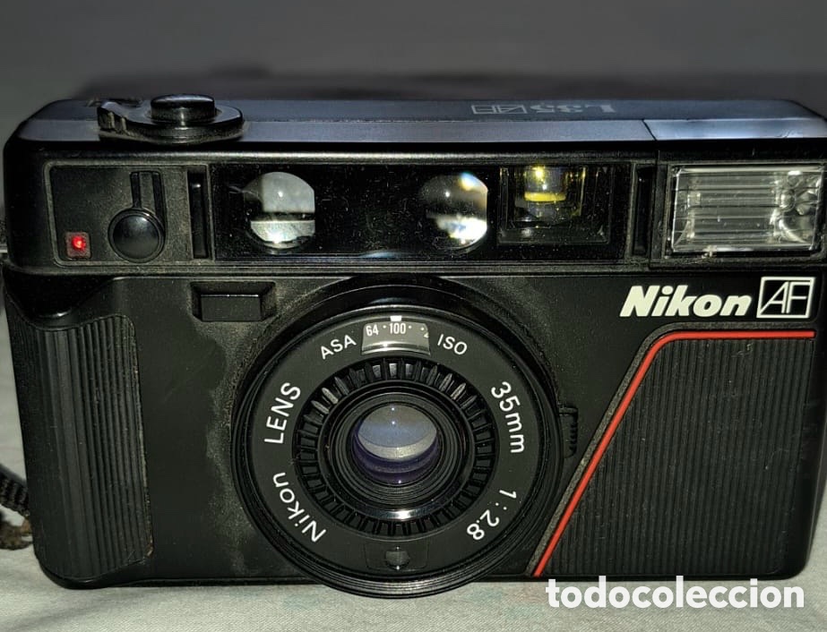 C&aacute;mara de fotos: C&aacute;mara Anal&oacute;gica Nikon L35AF 35mm f/2.8 &rdquo;Pikaichi&rdquo; - Vintage Compacta + Tapa