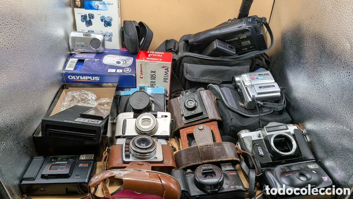 Photo camera: GRAN LOTE C&Aacute;MARAS FOTOGR&Aacute;FICAS VIDEO OLYMPUS JVC CANON