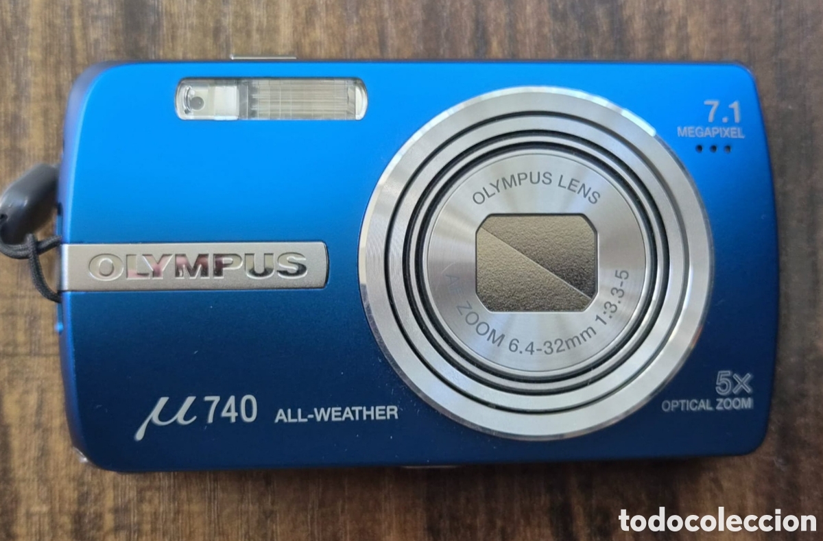 Appareil photos: C&aacute;mara Digital Olympus Mju \mu 740 All-Weather Azul + Pack Completo (Tr&iacute;pode, Bater&iacute;a, Cargador)