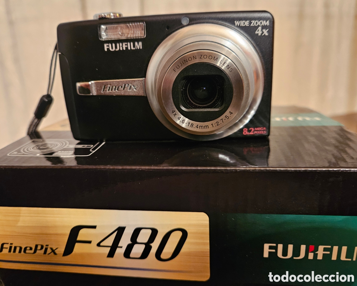 C&aacute;mara de fotos: C&aacute;mara Digital Fujifilm FinePix F480 (8.2 MP) &ndash; Kit Completo en Caja, Probada y Revisada + SD 2GB