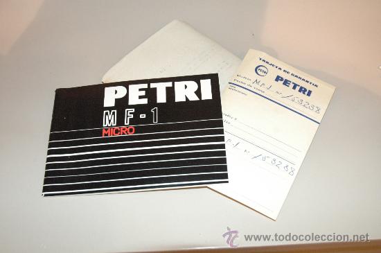 C&aacute;mara de fotos: Petri MF-1 Micro Manual instrucciones original. - Foto 1