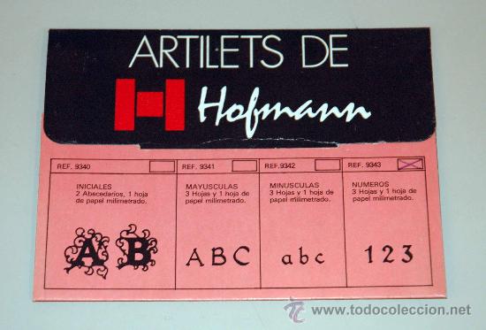 C&aacute;mara de fotos: Hofmann letras adhesivas REF. 9343 N&uacute;meros. - Foto 1