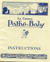Fotokamera: CATALOGO INSTRUCIONES DE LA CAMARA PAHTE -BABY