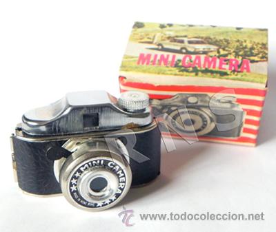 antigua mini cámara de fotos y caja - - Compra venta en todocoleccion