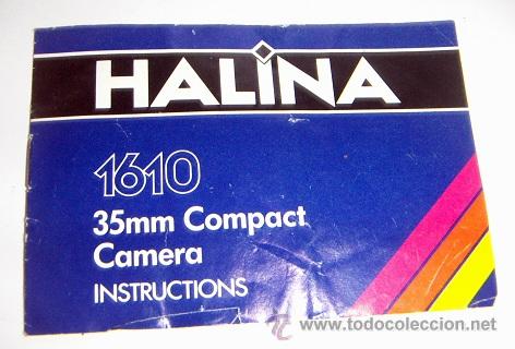C&aacute;mara de fotos: Libro de instrucciones de Halina 1610 - Foto 1
