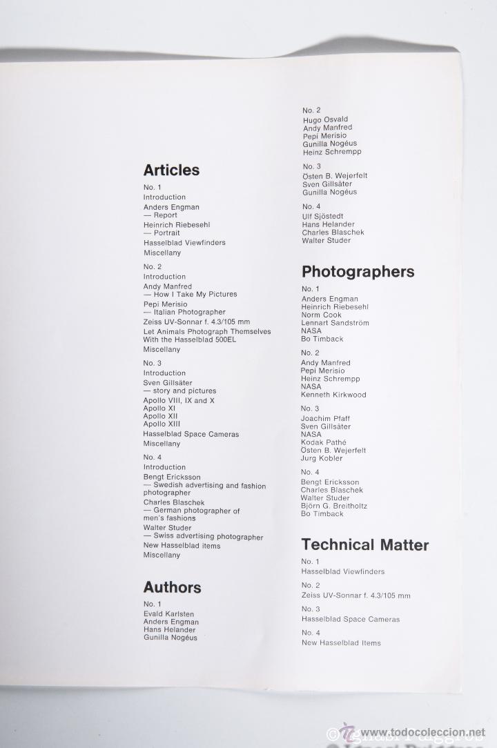 C&aacute;mara de fotos: INDEX DE HASSELBLAD, A&Ntilde;O 1970 - Foto 2