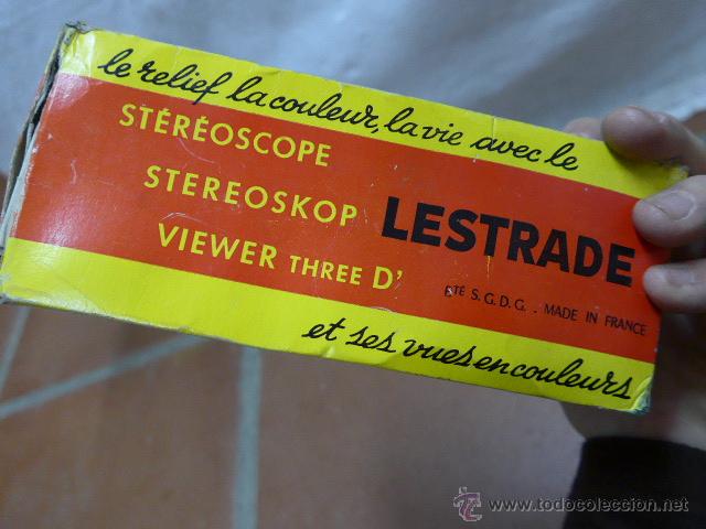 C&aacute;mara de fotos: Antiguo visor original, stereoscope lestrade - Foto 9