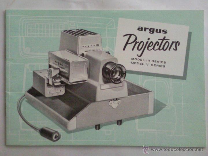 C&aacute;mara de fotos: CATALOGO EN INGLES, PROYECTOR ARGUS, MODEL V - Foto 1