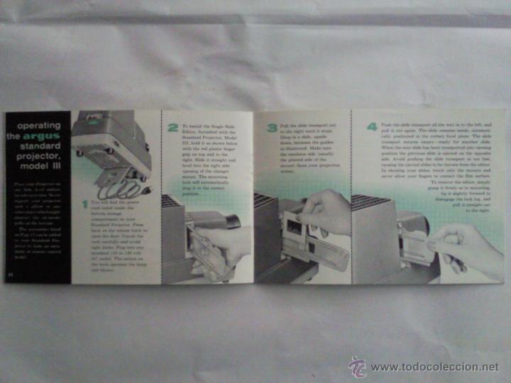 C&aacute;mara de fotos: CATALOGO EN INGLES, PROYECTOR ARGUS, MODEL V - Foto 3
